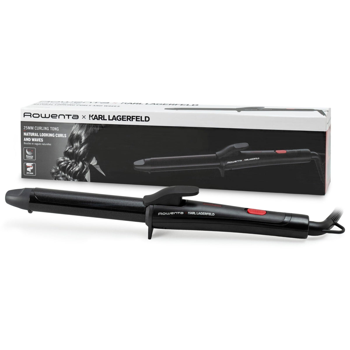 Rowenta x Karl Lagerfeld Lockenstab 25 mm, încălzire rapidă CF321L
