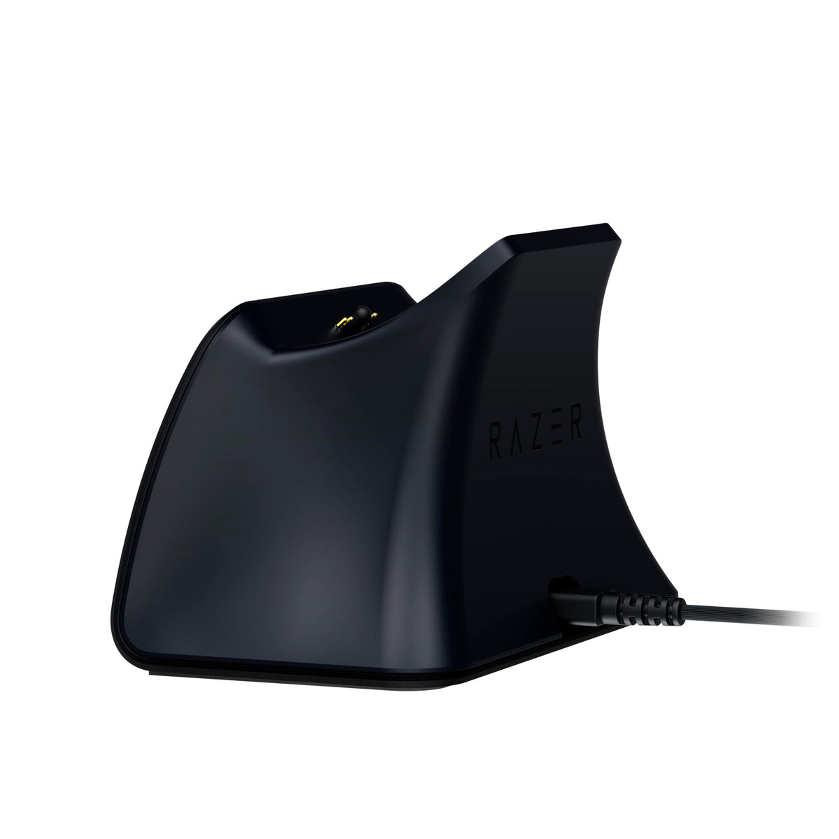 Razer Schnellladestation - Stație de încărcare rapidă pentru controlerele wireless PS5 (încărcare rapidă, design curbat, utilizare cu o singură mână, încărcare prin USB) Midnight Black - RC21-01900200-R3M1