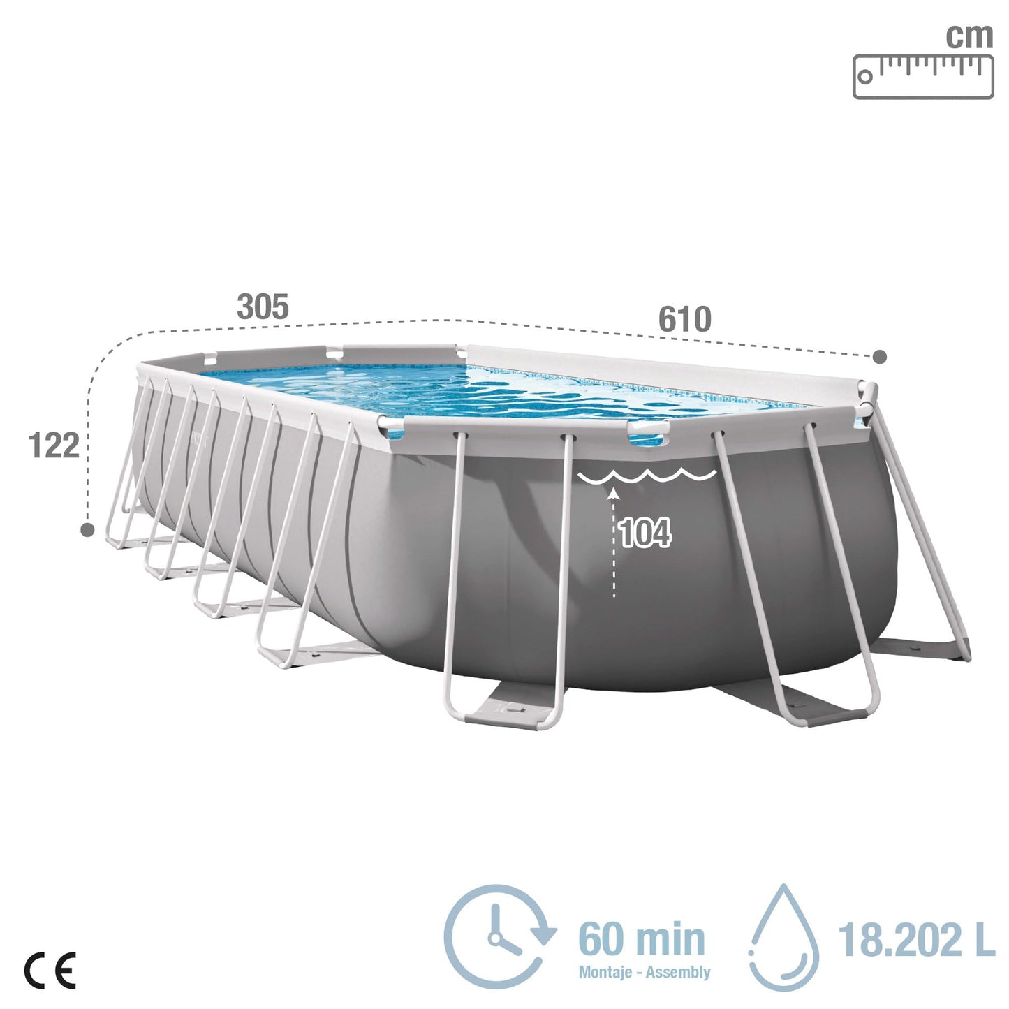 Intex 20Ft X 10Ft X 48In Prism Frame Oval Pool Set - 26798