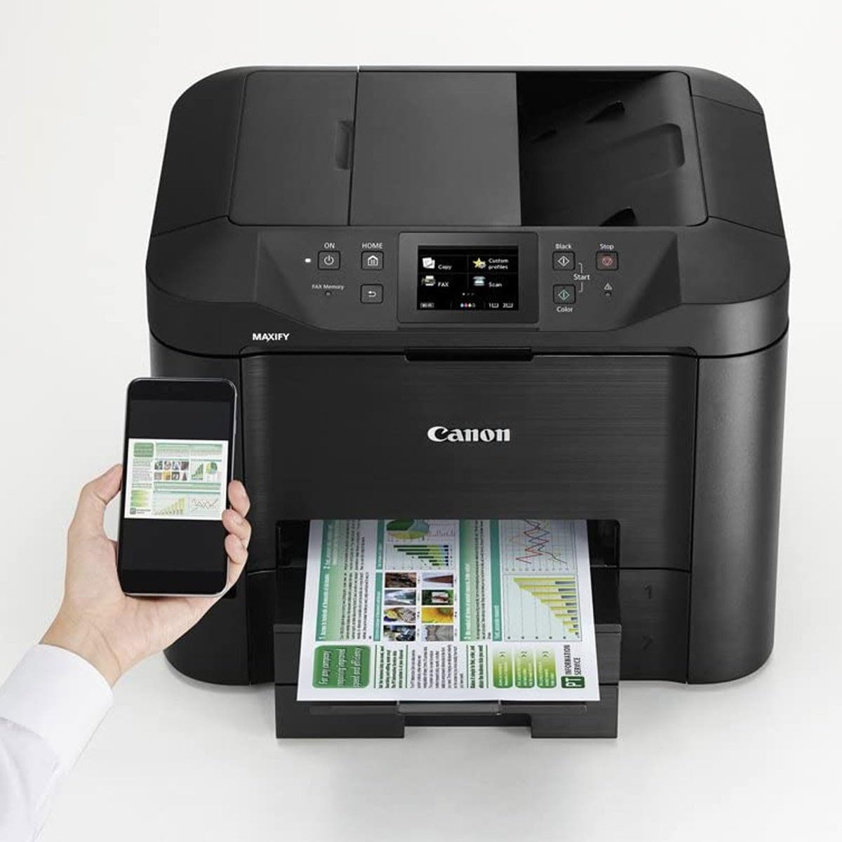 Canon MAXIFY MB5450 Inkjet Multifunction Printer WLAN Duplex ADF - 0971C009
