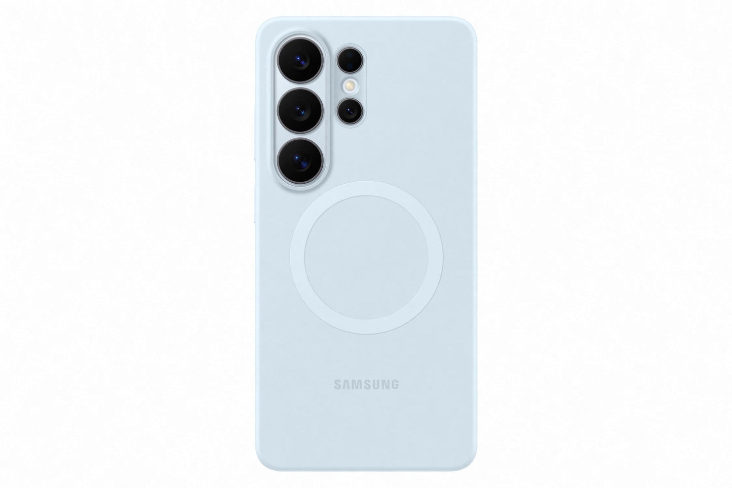 Samsung Silicone Magnet Smartphone Case EF-ES948, case for the Galaxy S26 Ultra, mobile phone case with magnetic ring for attaching accessories, silicone, protective case, shockproof, thin and easy to grip, light blue - EF-ES948CLEGWW