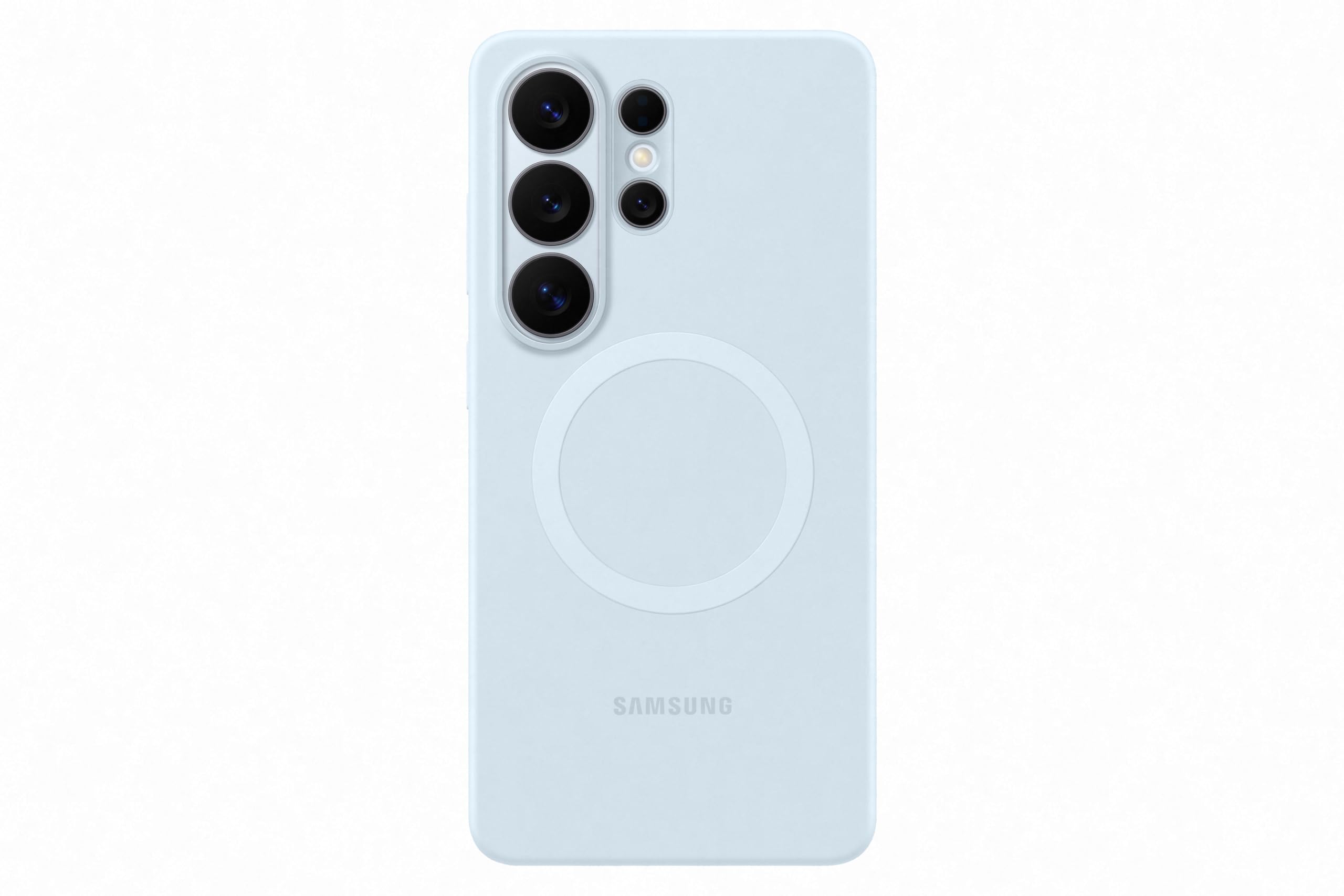 Samsung Silicone Magnet Smartphone Case EF-ES948, case for the Galaxy S26 Ultra, mobile phone case with magnetic ring for attaching accessories, silicone, protective case, shockproof, thin and easy to grip, light blue - EF-ES948CLEGWW