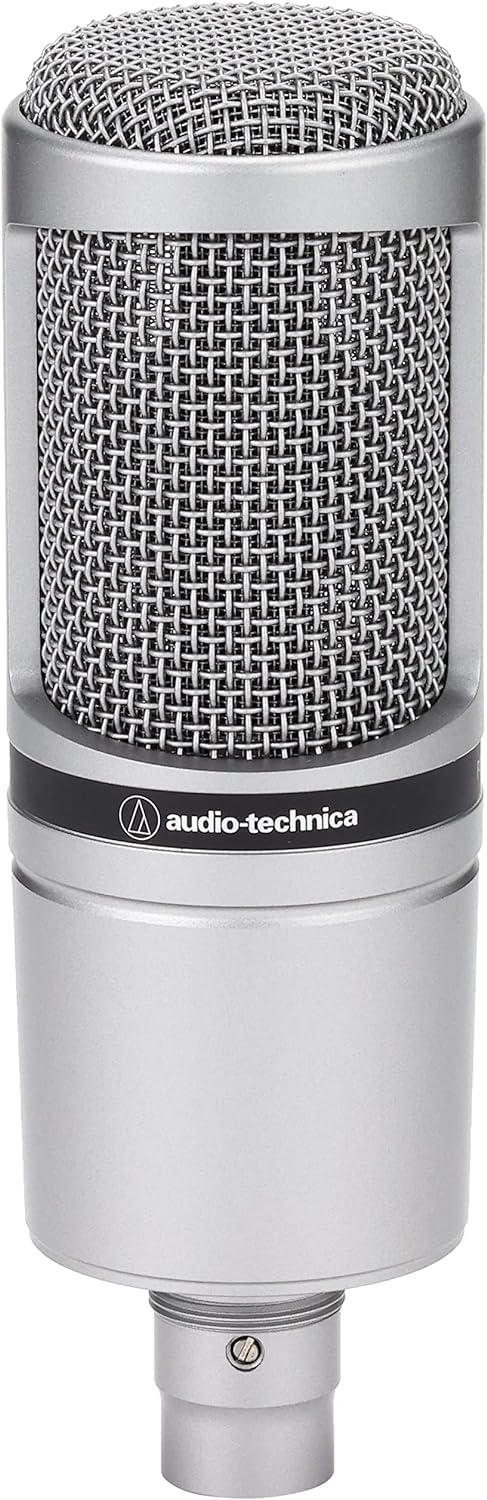 Microfonul cu condensator Audio-Technica AT2020 cu caracteristică cardioidă (conector XLR) este ideal pentru voiceover, podcasting, cântat sau înregistrări live instrumentale. Modelul AT2020GM are un finisaj metalic elegant.