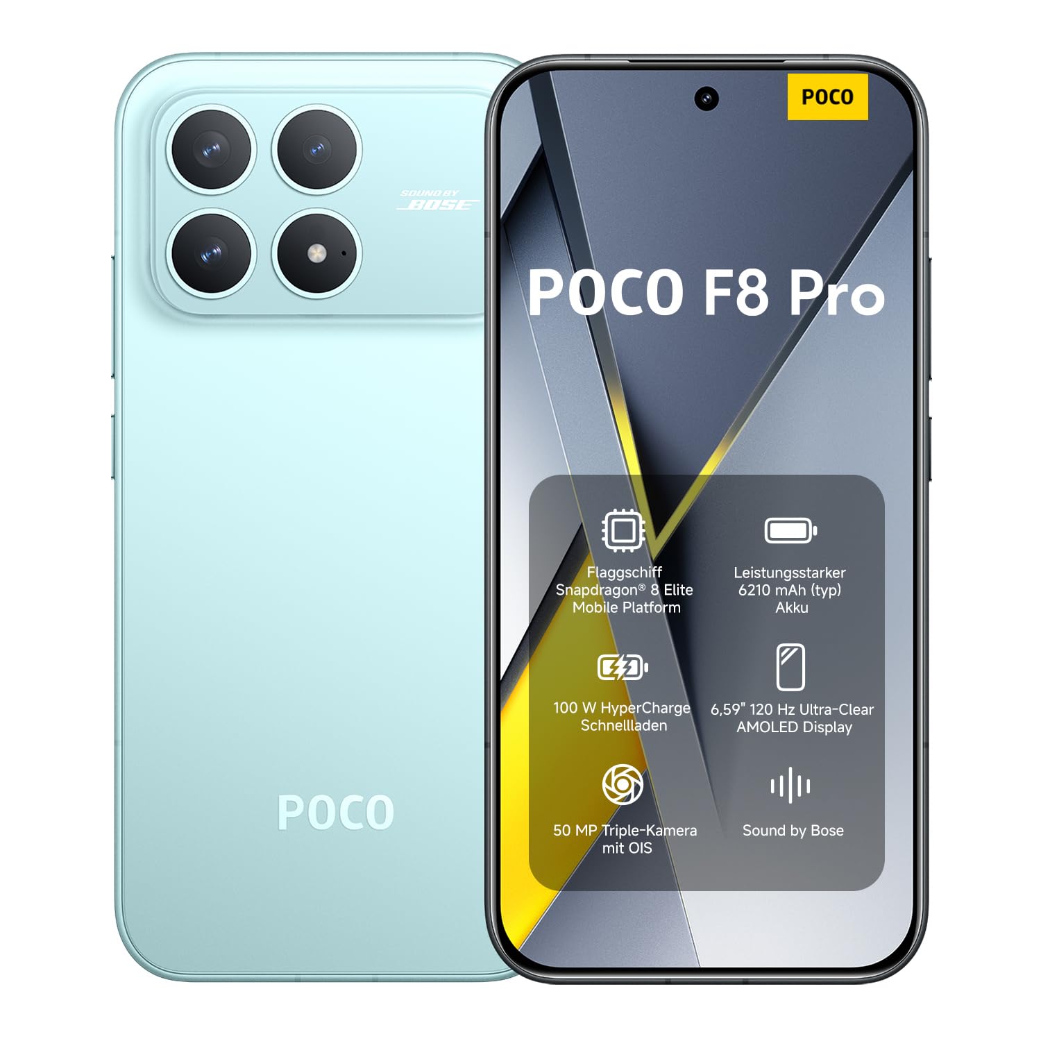XIAOMI Poco F8 Pro Smartphone, 12+512GB, 6210mAh, 50MP, Blue