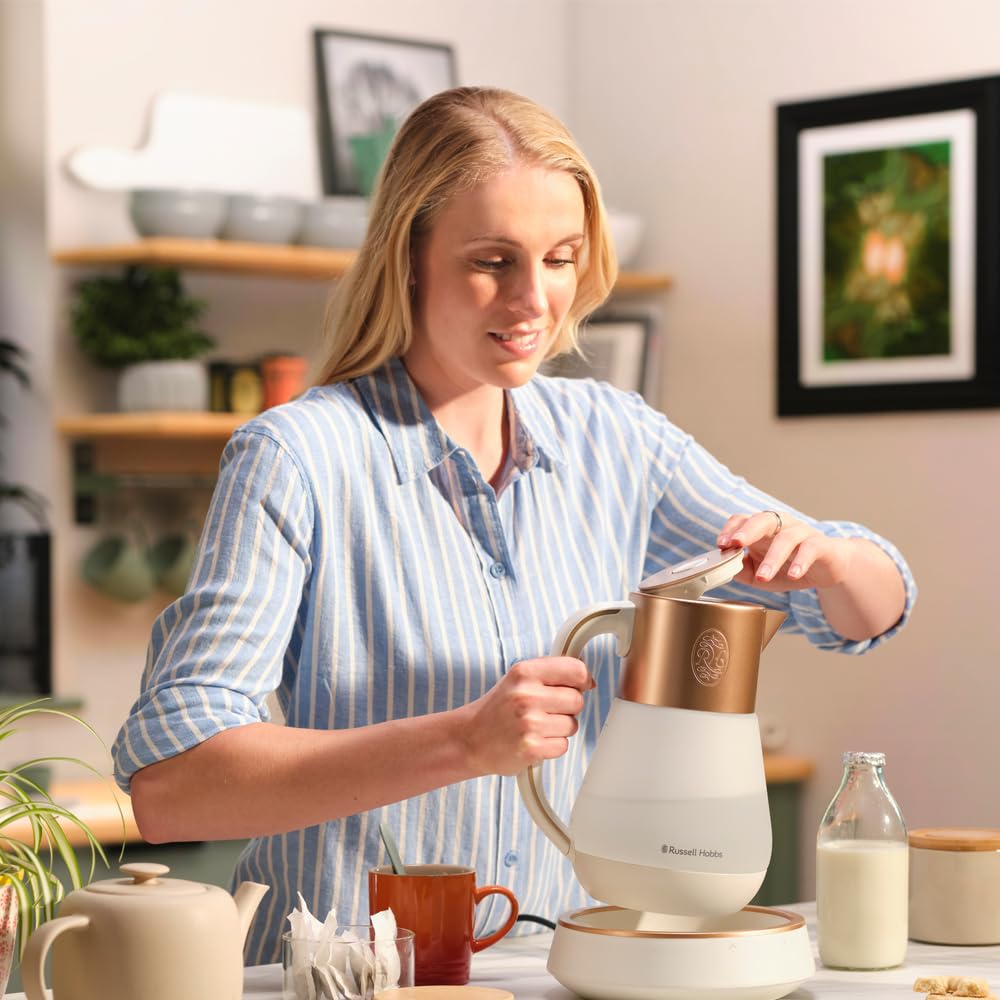 Russell Hobbs Calm Fierbător de apă din sticlă, 1,7 l, Calm, Setare temperatură - 27450-70
