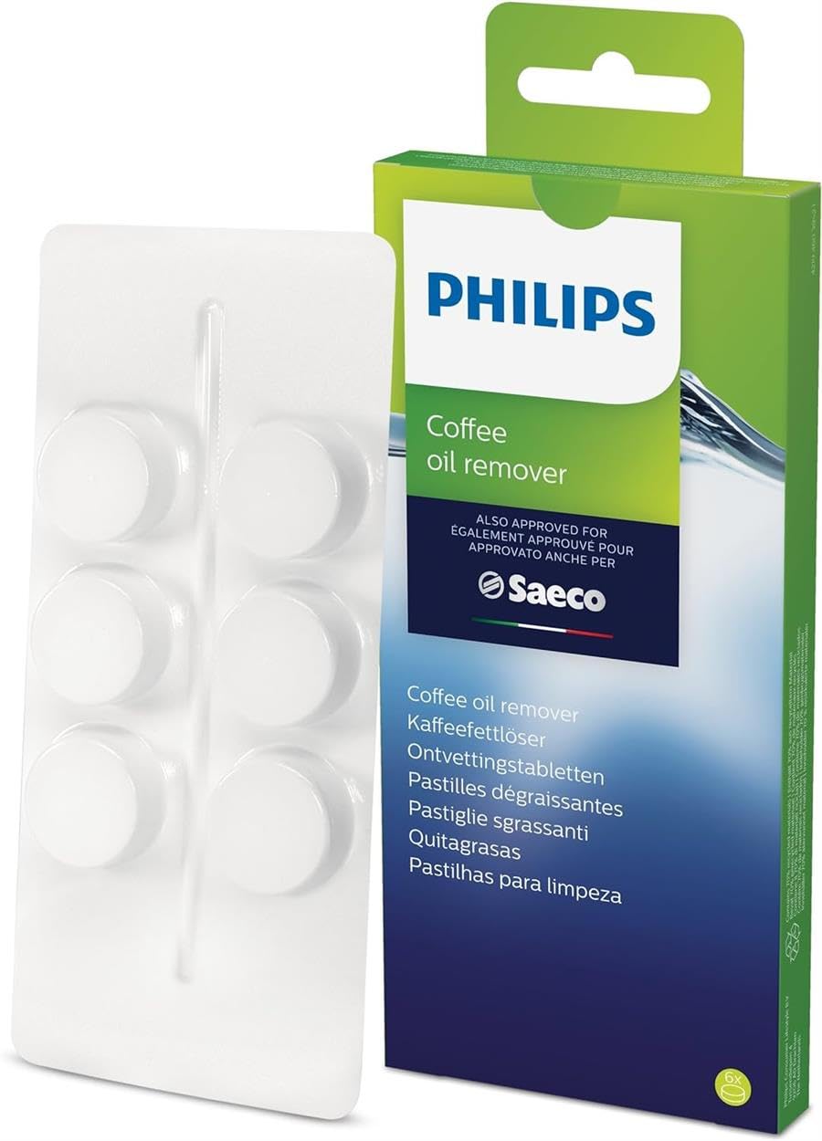 Philips Original CA6704/10 coffee grease remover, 6 tablets for Philips, Saeco and other fully automatic coffee machines