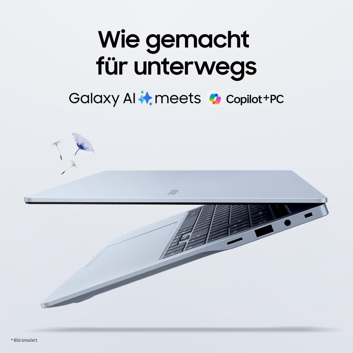 Samsung Galaxy Book4 Edge AI Laptop, 15.6-inch Display, 16GB RAM, Snapdragon X Plus Processor, Notebook with 512GB Storage, Copilot+ PC, Sapphire Blue, 3 Years Manufacturer Warranty [Exclusive at Amazon] - NP750XQB-KA4DE