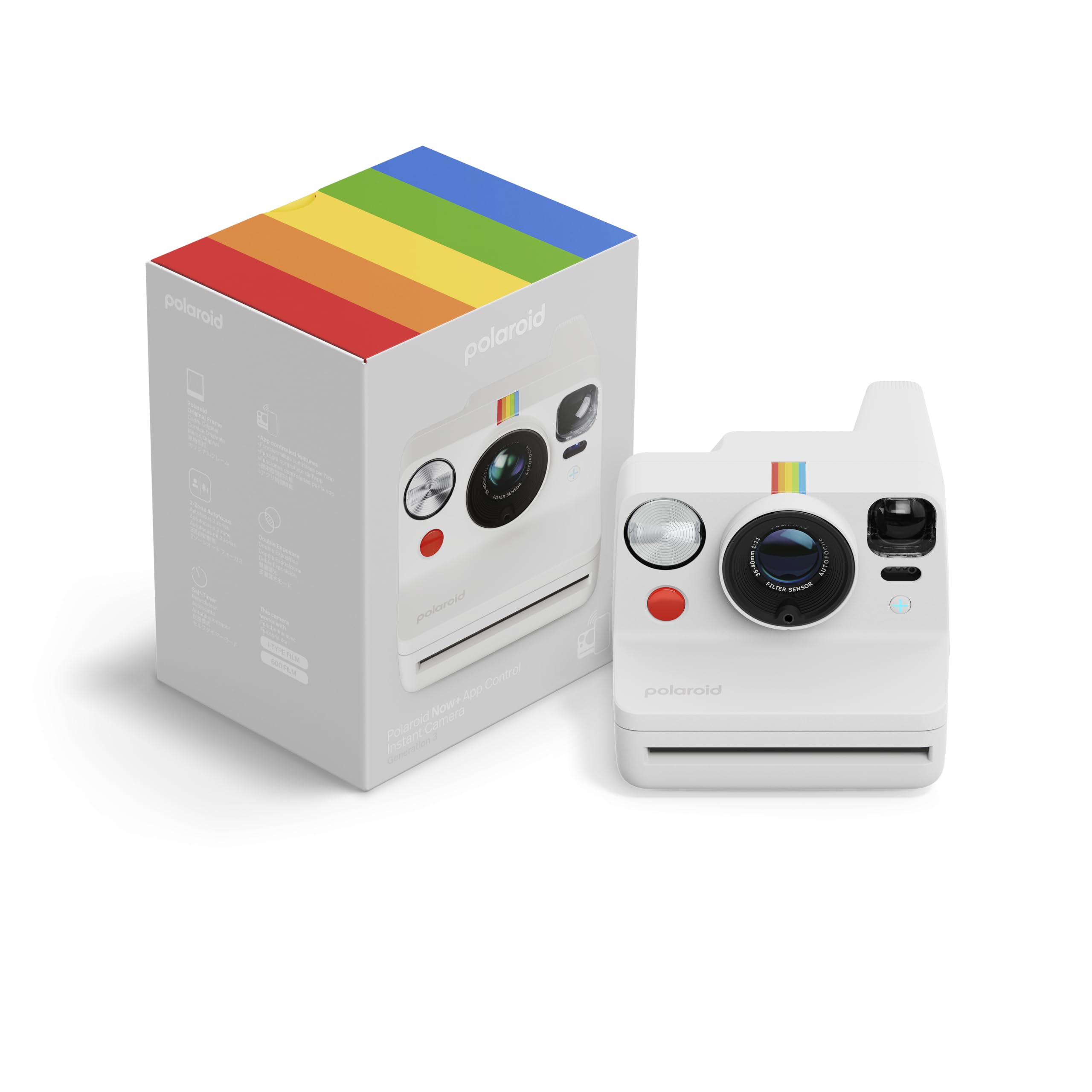 Polaroid – Now+ Generation 3 – Instant Camera with Bluetooth Connection – White (9161) - 009161