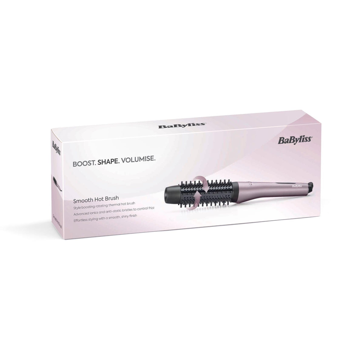 BaByliss Smooth Hot Brush, 42 mm rotating heated thermal brush, lilac - HSB500E