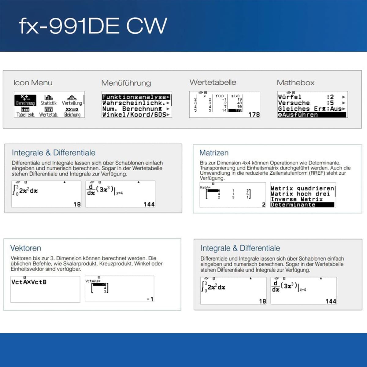 Casio ClassWiz fx-991DE CW FX-991DECW