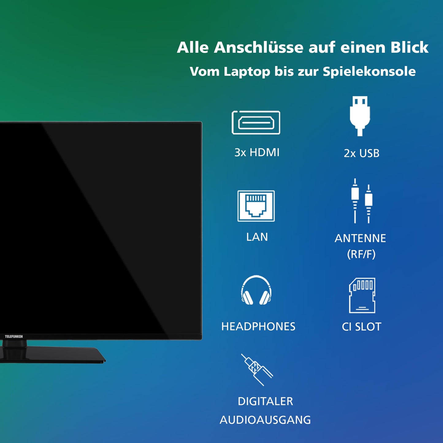 TELEFUNKEN XU43VP750M 43 inch TV VIDAA Smart TV, 4K UHD, HDR Dolby Vision, triple tuner, LED TV, black (2026)