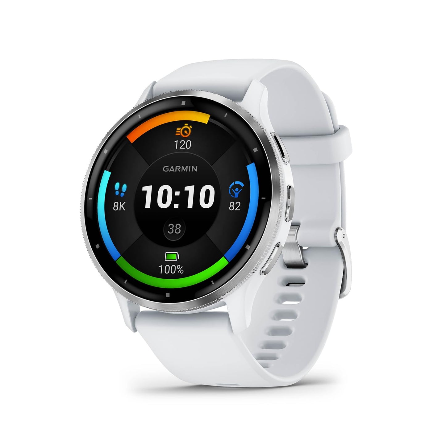 Garmin Venu 3 45mm – fitness smartwatch, 1.4" AMOLED touch display, up to 14 days battery life, 30+ sports apps, Bluetooth telephony and voice assistance, music, GarminPay, wheelchair mode - 010-02784-00