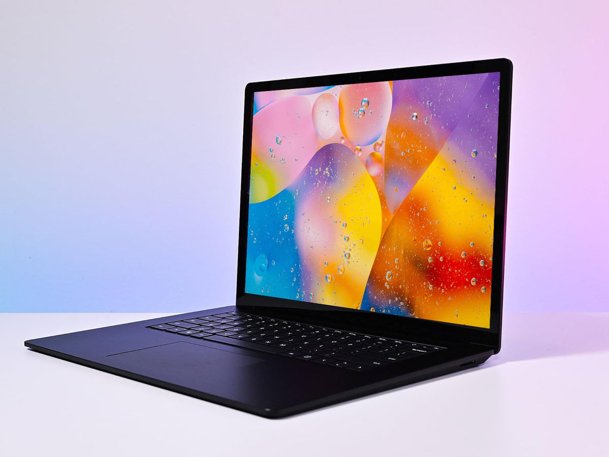 Notebook Microsoft Surface Laptop 3 cu ecran tactil, 13,5 inchi (2256 x 1504), Intel Core i5-1035G7, 8 GB RAM, 256 GB SSD, tastatură QWERTY, negru, Windows 11 Pro (renovat)