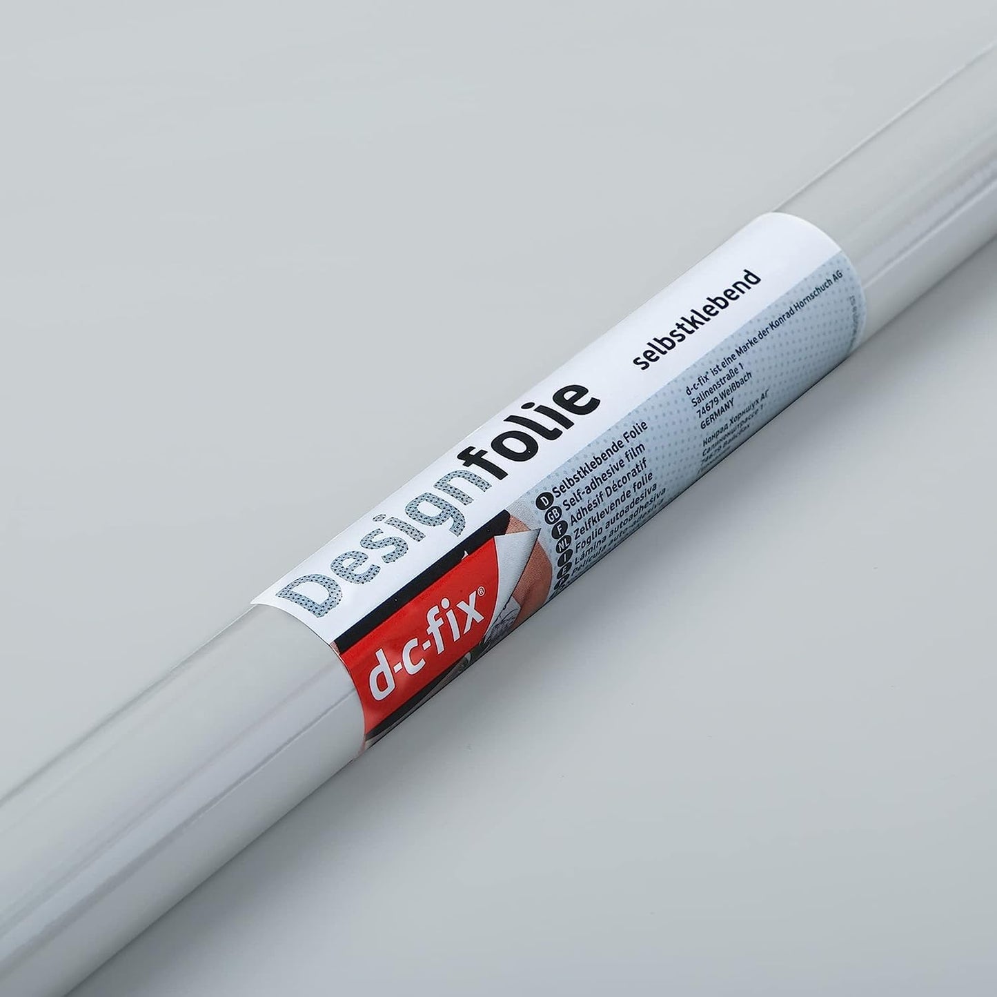d-c-fix furniture adhesive film plain silk matt light gray 45 cm x 15 m - F2002020