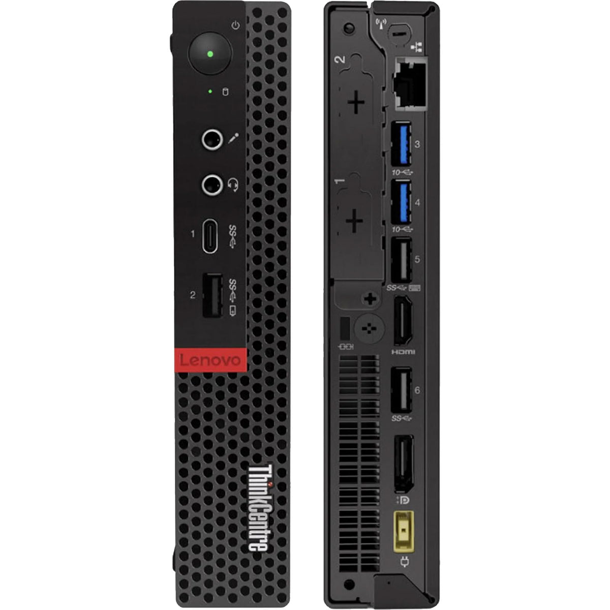 Mini-PC Lenovo ThinkCentre M720q Tiny, Procesor Core i5-8500T, RAM 16 GB, SSD 512 GB, Win 11 Pro (Generalüberholt) - M720Q-I5-8500T-16-512