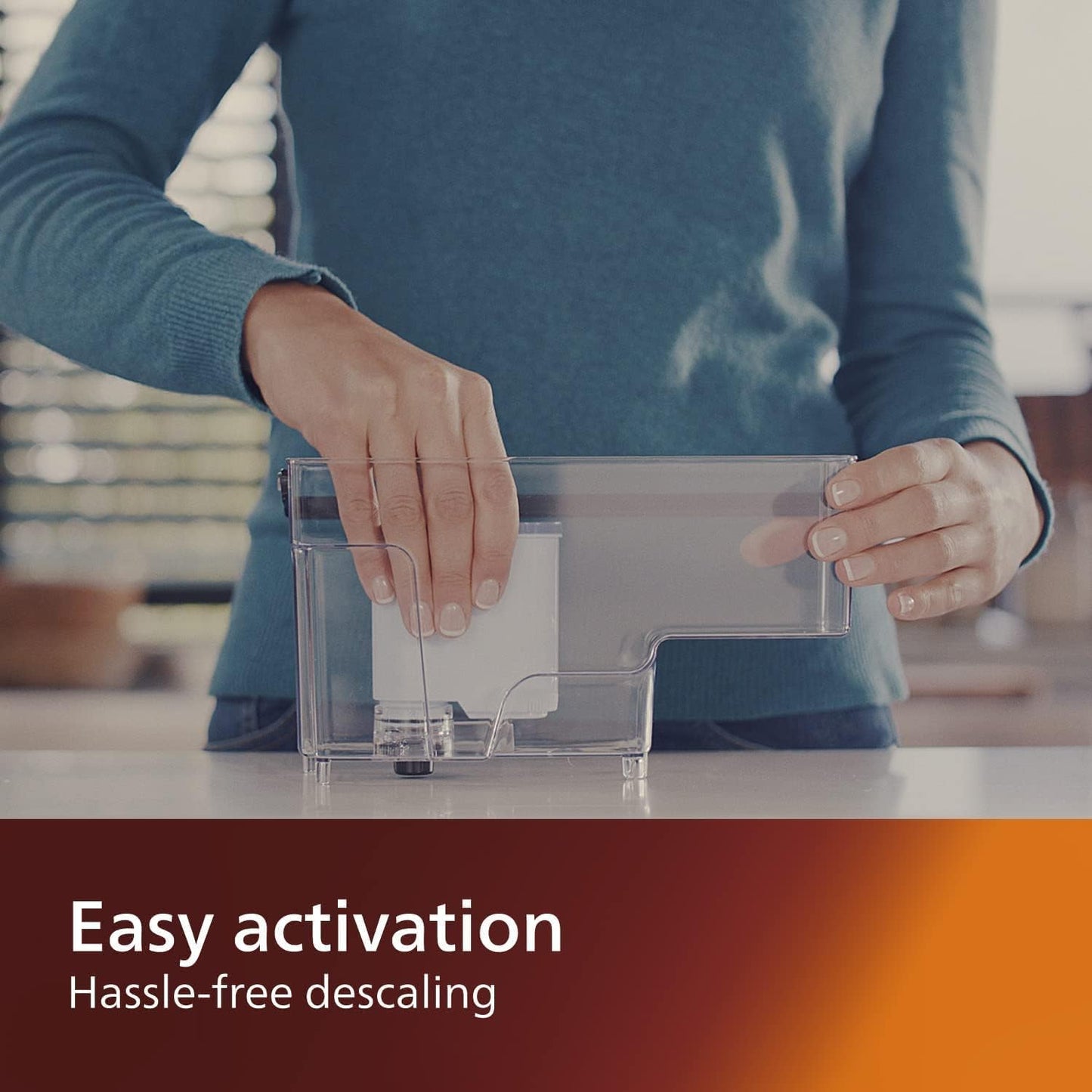 Philips AquaClean filter, limescale protection, natural limescale removal, improved coffee taste, easy installation, up to 5,000 cups without descaling, Click&Go system, 2x filters in a set (CA6903/22)