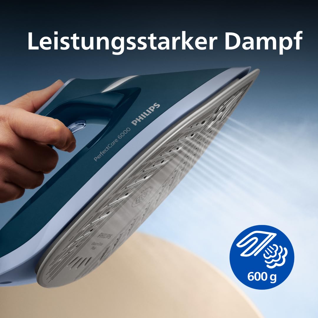 Philips Steam Iron Station 6000 Series, Blue, 2400W - PSG6023/20