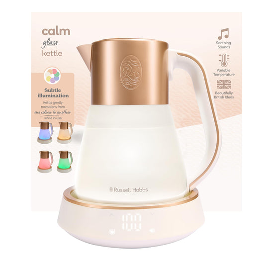 Russell Hobbs Calm Kettle Glass, 1.7 l, Calm, Temperature Control - 27450-70