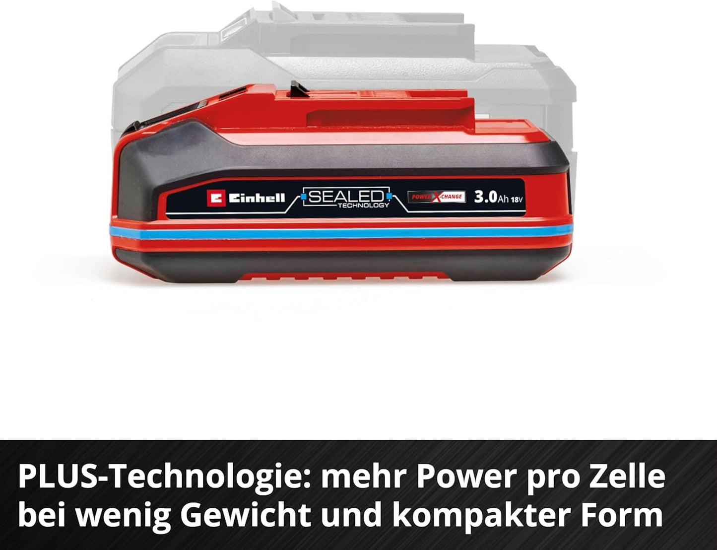 Original Einhell 18V 3.0 Ah Sealed Power X-Change Plus (18 V battery, water and dust protected, protection class IP57, universally usable for all PXC devices, without charger) - 4511618
