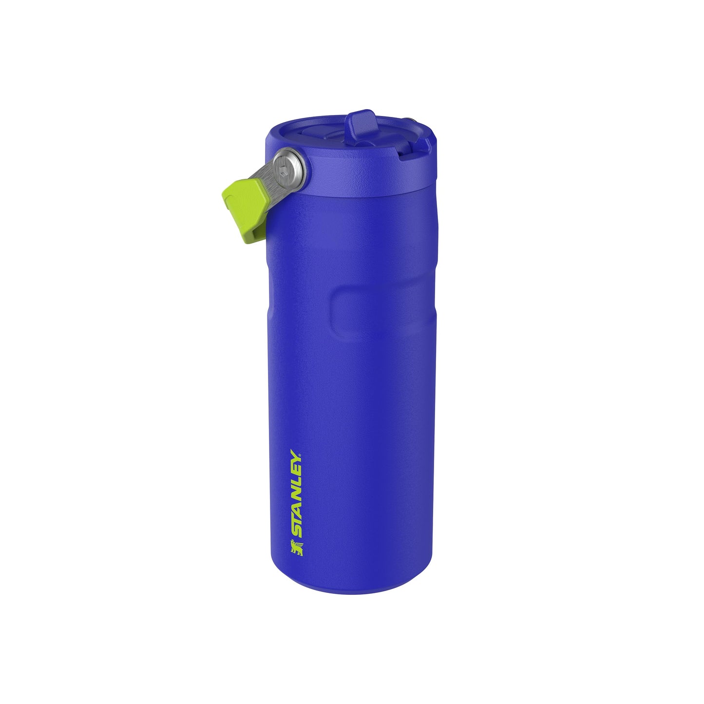 Stanley 1913 Flip Straw drinking bottle with straw 0.47L - Thermo mug Cools for 8 hours - Ice cold for 40 hours - BPA free - Leak-proof - For cup holders - Dishwasher safe - Cobalt Chartreuse - 100000117882