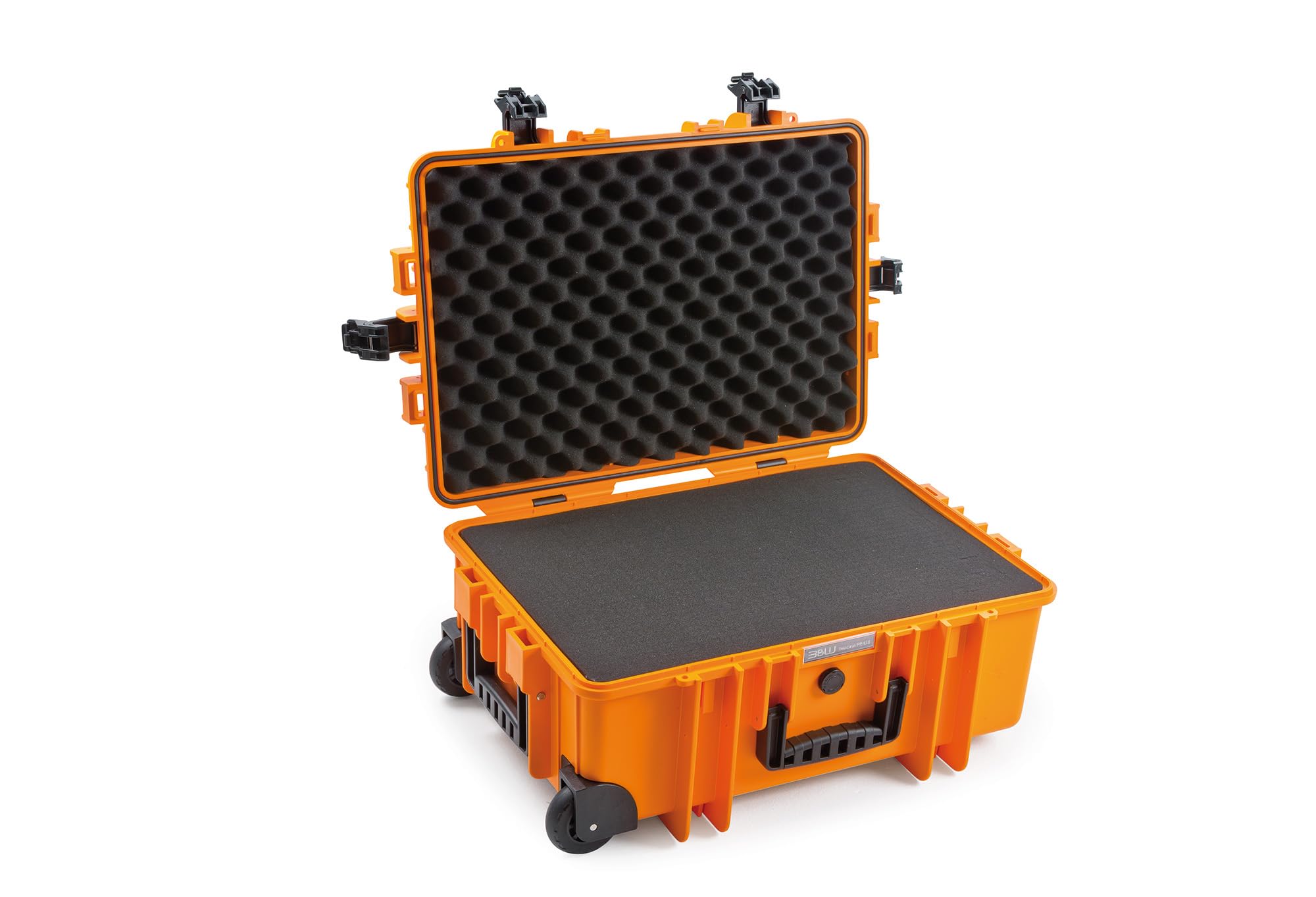 B&W International Multi-Purpose Case Outdoor 6700 (PP.428) Orange - with cube foam - waterproof (IP67), dustproof, impact-resistant, extremely robust - 6700/O/SI