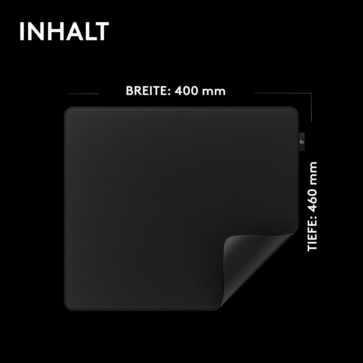 Logitech G PRO X Control Gaming Mouse Pad, large (400 x 460 x 6mm) - 943-001618