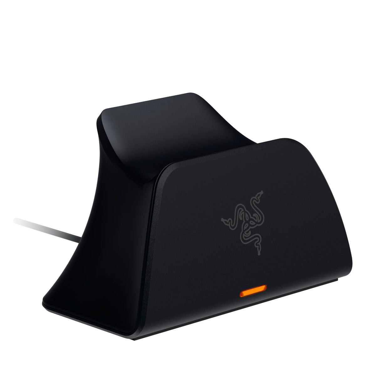 Razer Schnellladestation - Stație de încărcare rapidă pentru controlerele wireless PS5 (încărcare rapidă, design curbat, utilizare cu o singură mână, încărcare prin USB) Midnight Black - RC21-01900200-R3M1