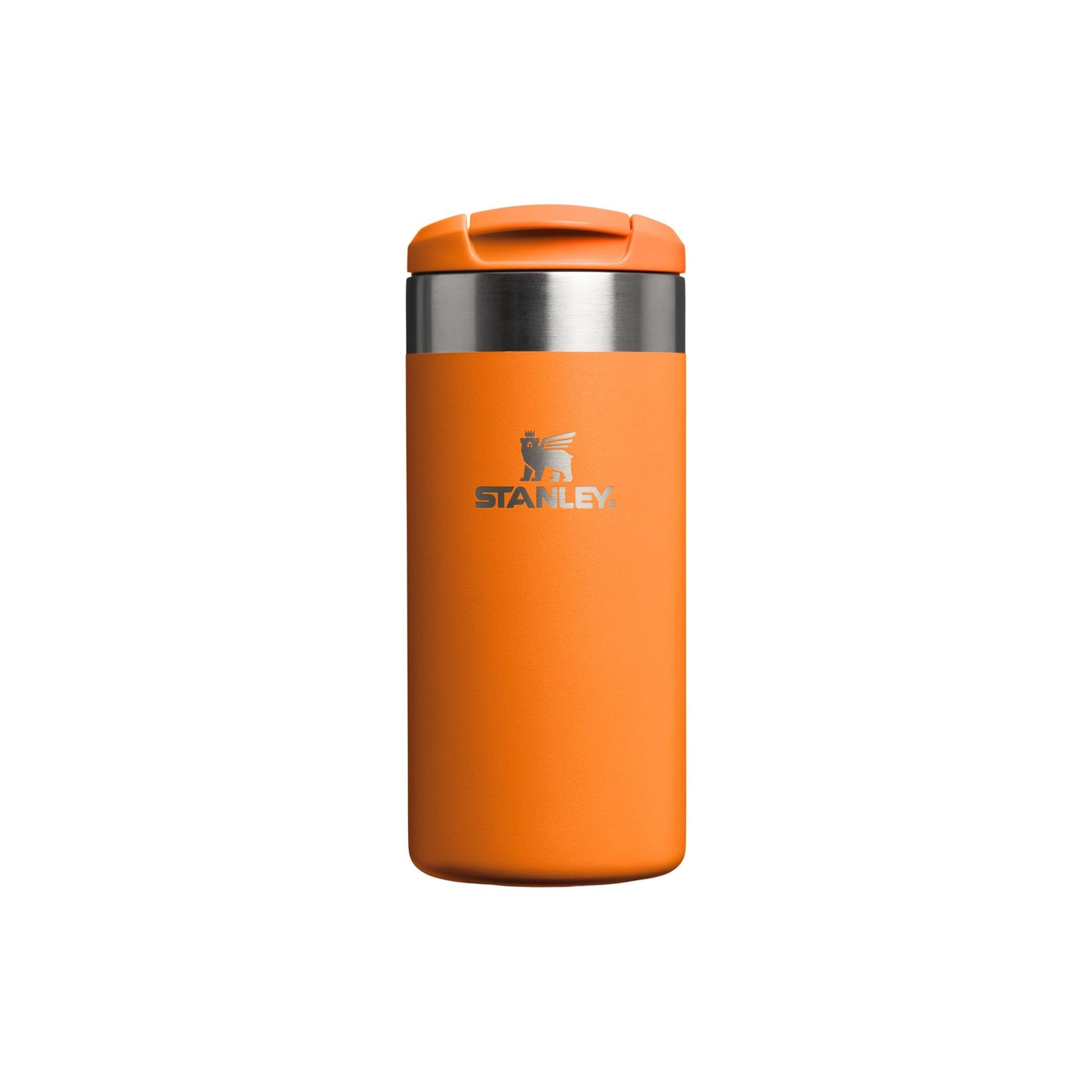 Stanley 1913 Aerolight Transit Thermo Mug 0.35L - Keeps Hot for 4 Hours - Dishwasher Safe - Coffee Mug To Go Leak-Proof - Compatible with Common Car Drink Holders - Goldenrod Coral - 100000111740