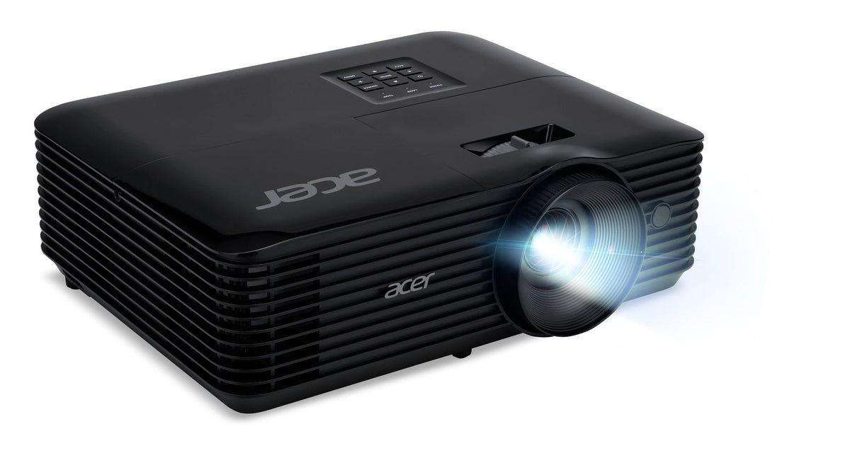 Acer X1228H DLP Beamer (XGA (1,024 x 768 pixels) 4,800 ANSI Lumens, 20,000:1 contrast, 3D, Keystone, 1x 3 Watt speaker, HDMI (HDCP), audio connection) black, Home Cinema/Business - MRJTH11001