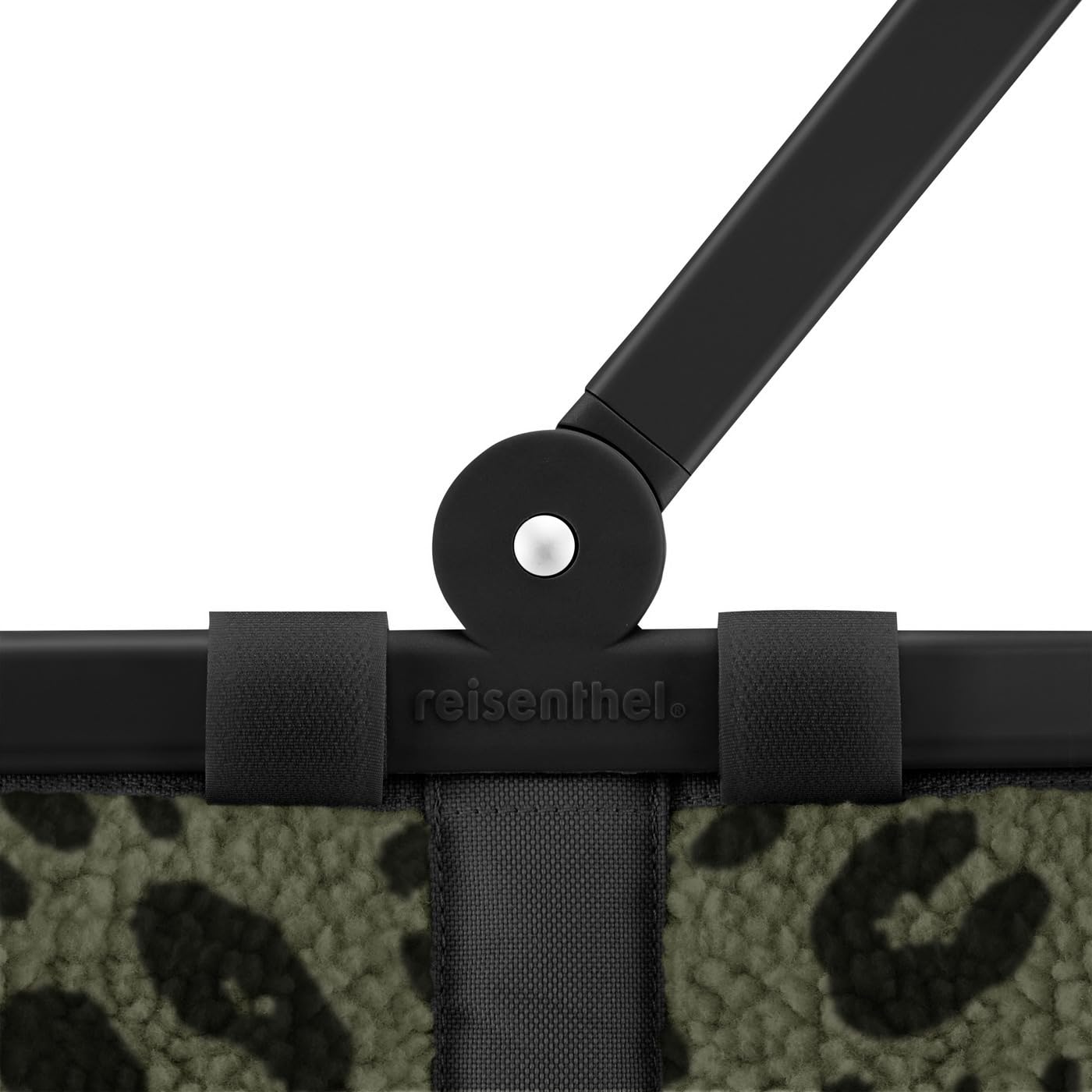 reisenthel carrybag XS teddy leo olive – sturdy shopping basket with practical inner pocket – elegant and water-repellent design - BN5055