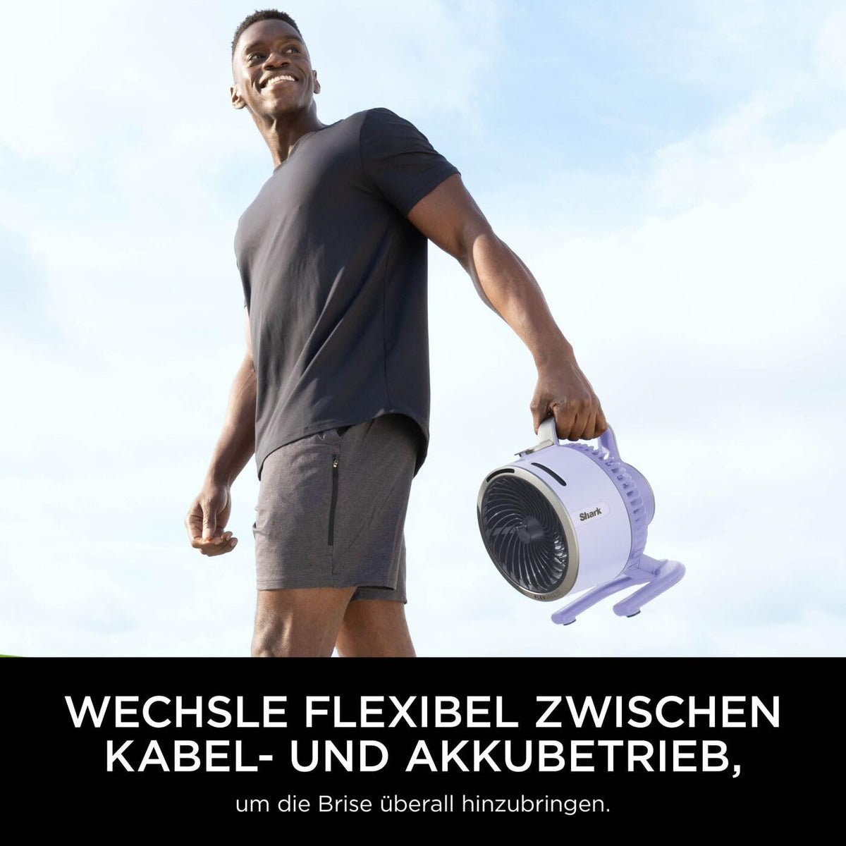 Ventilator Shark FlexBreeze HydroGo Starker cu pulverizare, Violet FA050EULV