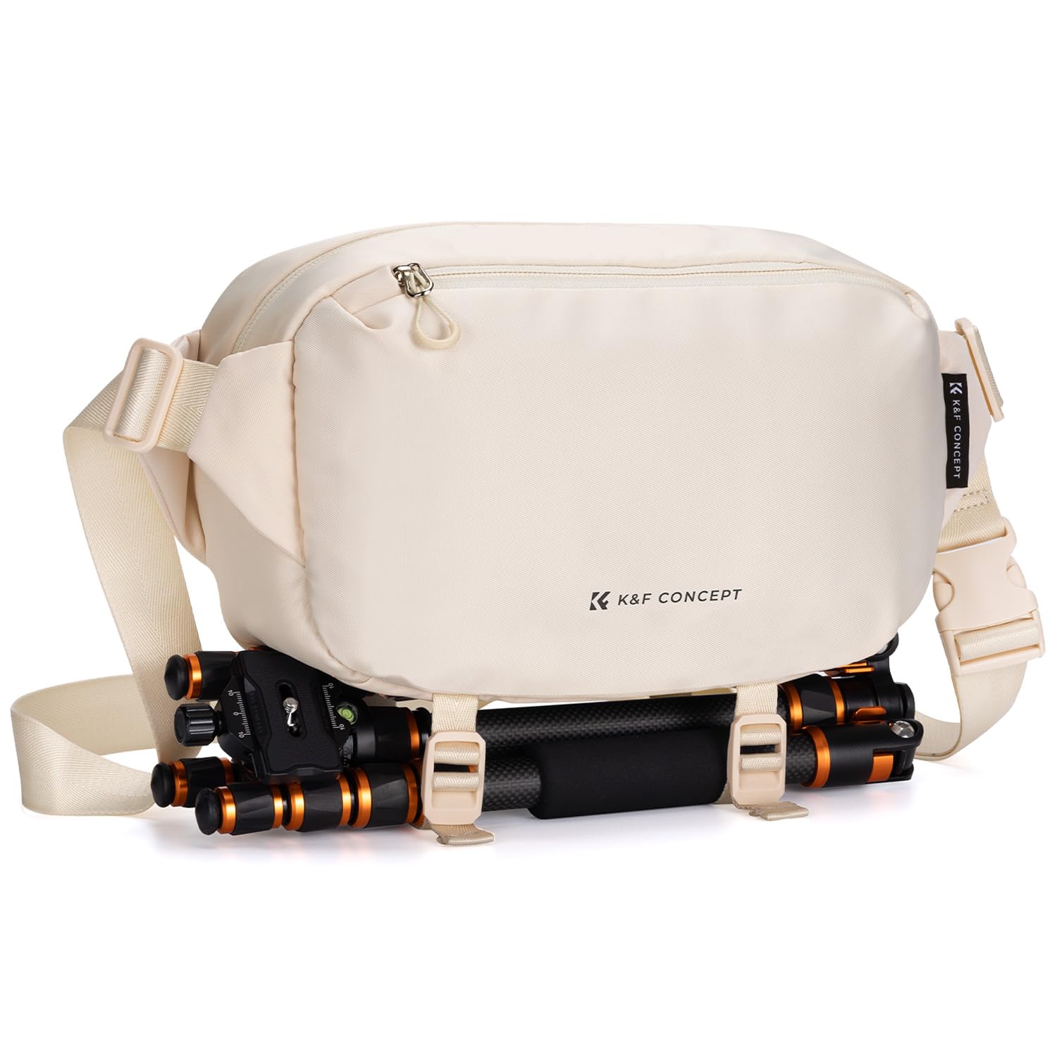 K&F CONCEPT Camera Backpack Shoulder Bag Square Bag Photographer Bags Camera Rectangle Case Compatible with Canon/Nikon/Sony/DJI Mavic Drone Backpack (Beige) - KF13.157V5