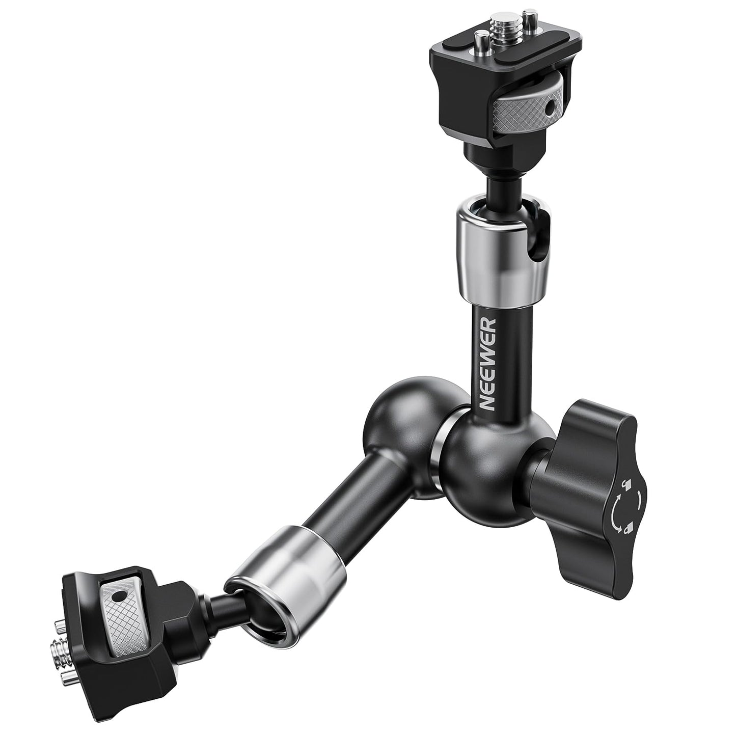 NEEWER 7" joint magic arm, 360° ball heads positioning pins for camera monitor mount with 1/4" screws for DSLR action camera monitor video light compatible with SmallRig Cage Rig ST07
