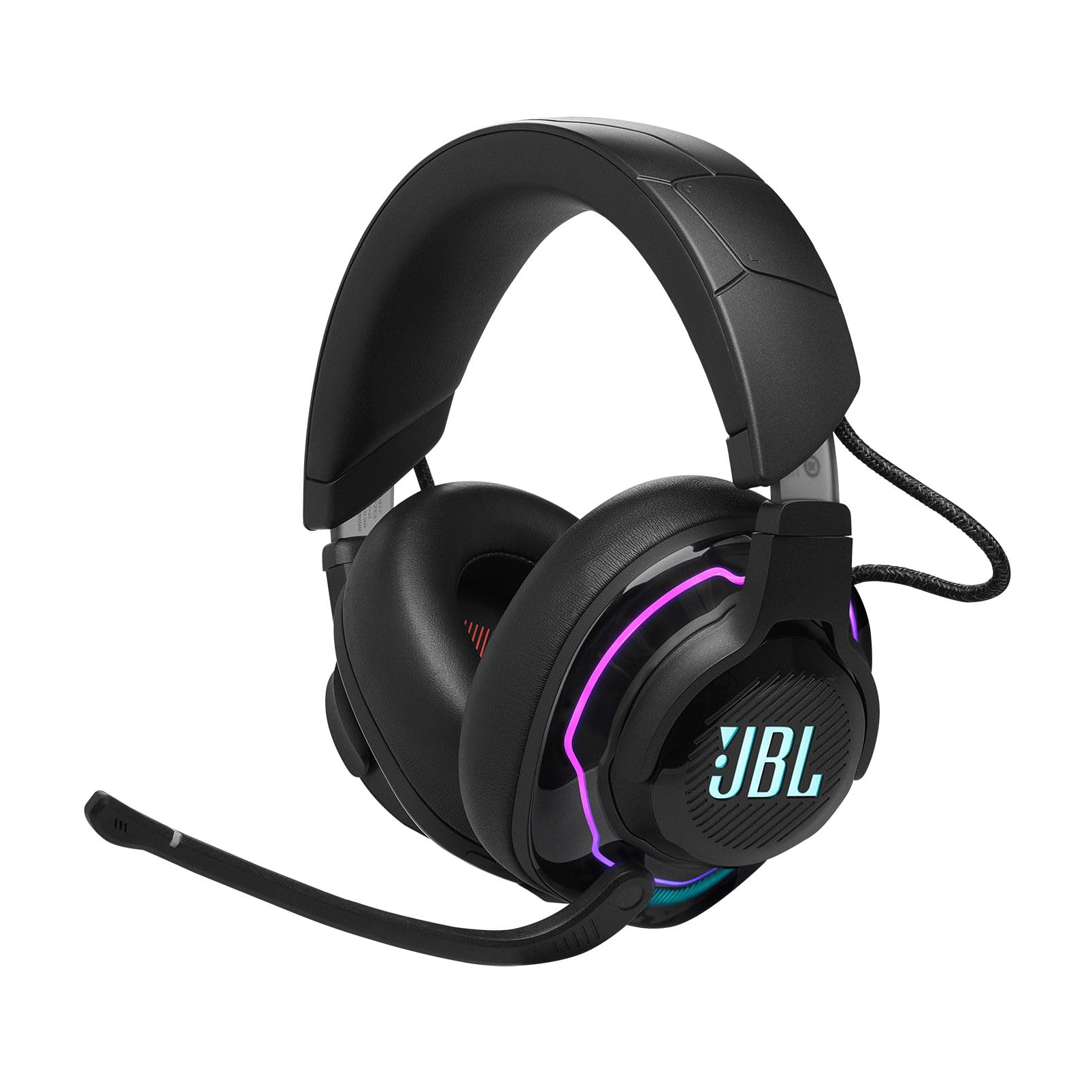 JBL Quantum 910 Over-Ear Gaming Headphones - Wireless 2.4 GHz, Bluetooth 5.2 and 3.5 mm jack - With head tracking function, ANC and 39 hours of battery life - Black - JBLQ910WLBLK