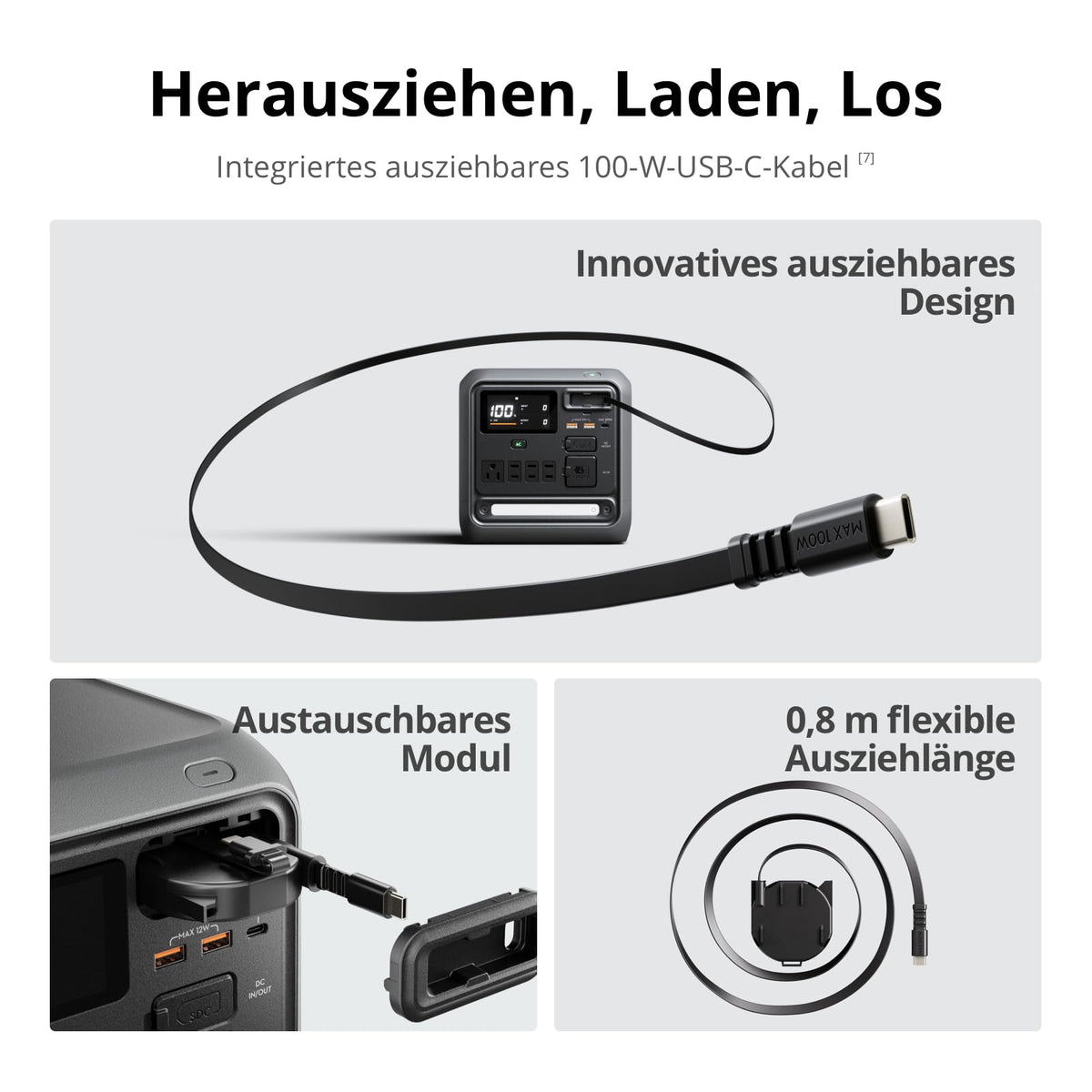 DJI Power 1000 Mini portable power station, 1008-Wh-LFP battery - 6937224125698