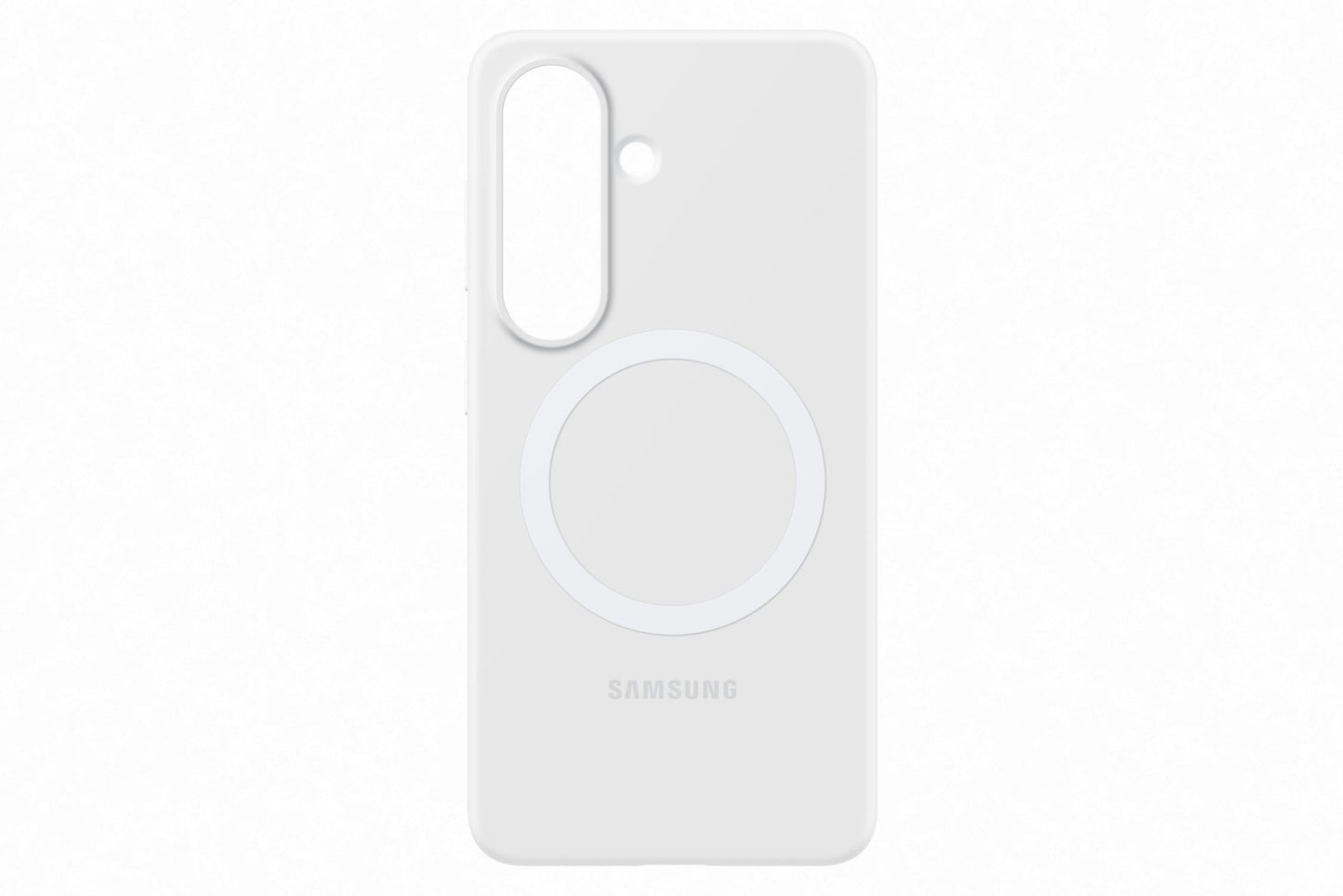 Samsung Silicone Magnet Smartphone Case EF-ES942, case for the Galaxy S26, mobile phone case with magnetic ring for attaching accessories, silicone, protective case, shockproof, thin and non-slip, white - EF-ES942CWEGWW