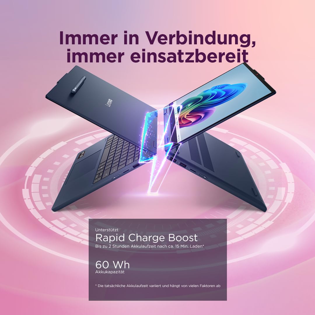 Lenovo IdeaPad 5 | Laptop 2-în-1 | Ryzen AI 5 | 16GB | 512GB |Fără adaptor de alimentare - 83UH004MGE