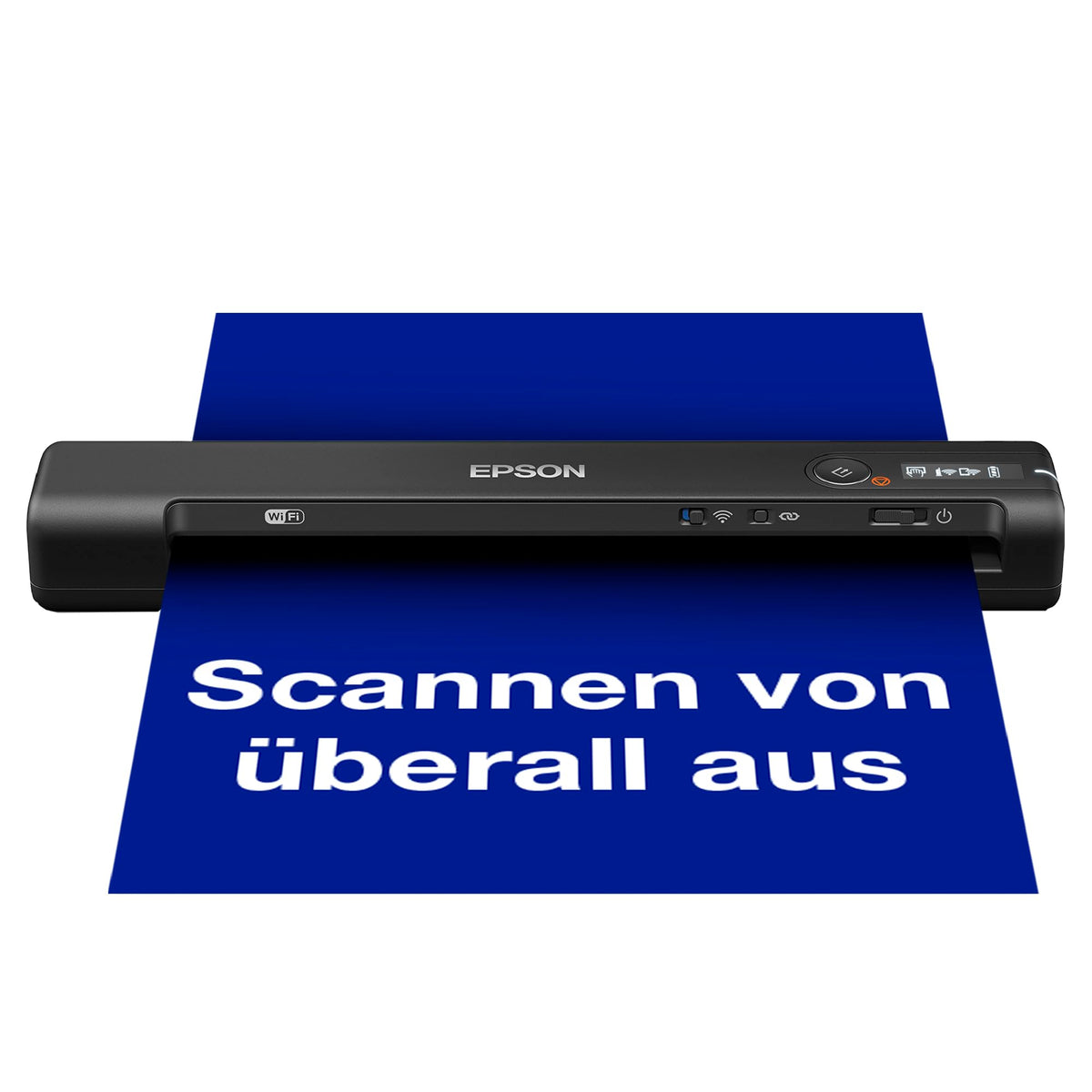 Epson Workforce ES-60W mobile document scanner (scanner, DIN A4, integrated battery, 600dpi, WiFi, USB 2.0) - B11B253401