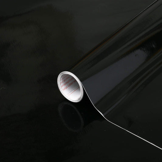 Folie autoadezivă d-c-fix pentru mobilă negru, 90 cm x 15 m - folie decorativă lavabilă și autoadezivă pentru bucătărie, dulap, masă și pervaz - modernă și sustenabilă - F2005259