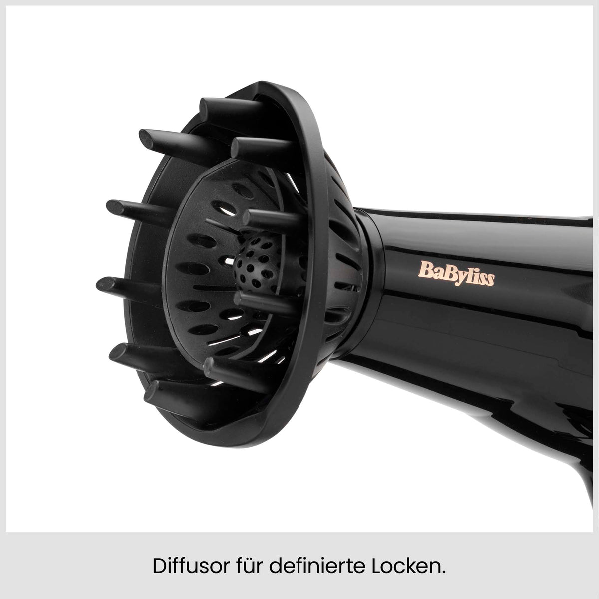 BaByliss Hair Dryer Cordkeeper – Powerful 2000W hairdryer with a unique 1.65m cord retraction, ion technology with anti-frizz, 3 heat settings & 2 speed settings, Black, D373E