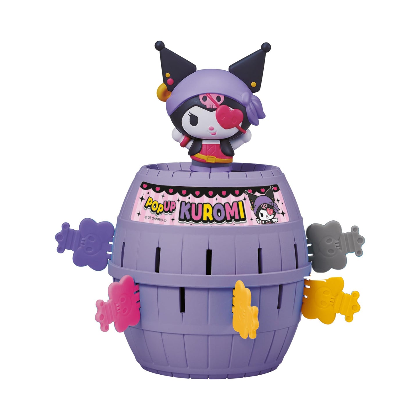 TOMY Pop Up Kuromi Game, Action Game for Children, 2-4 Players, Ages 4 and Up, Fun Family Game, Pop Up Kuromi Toy - T73865US
