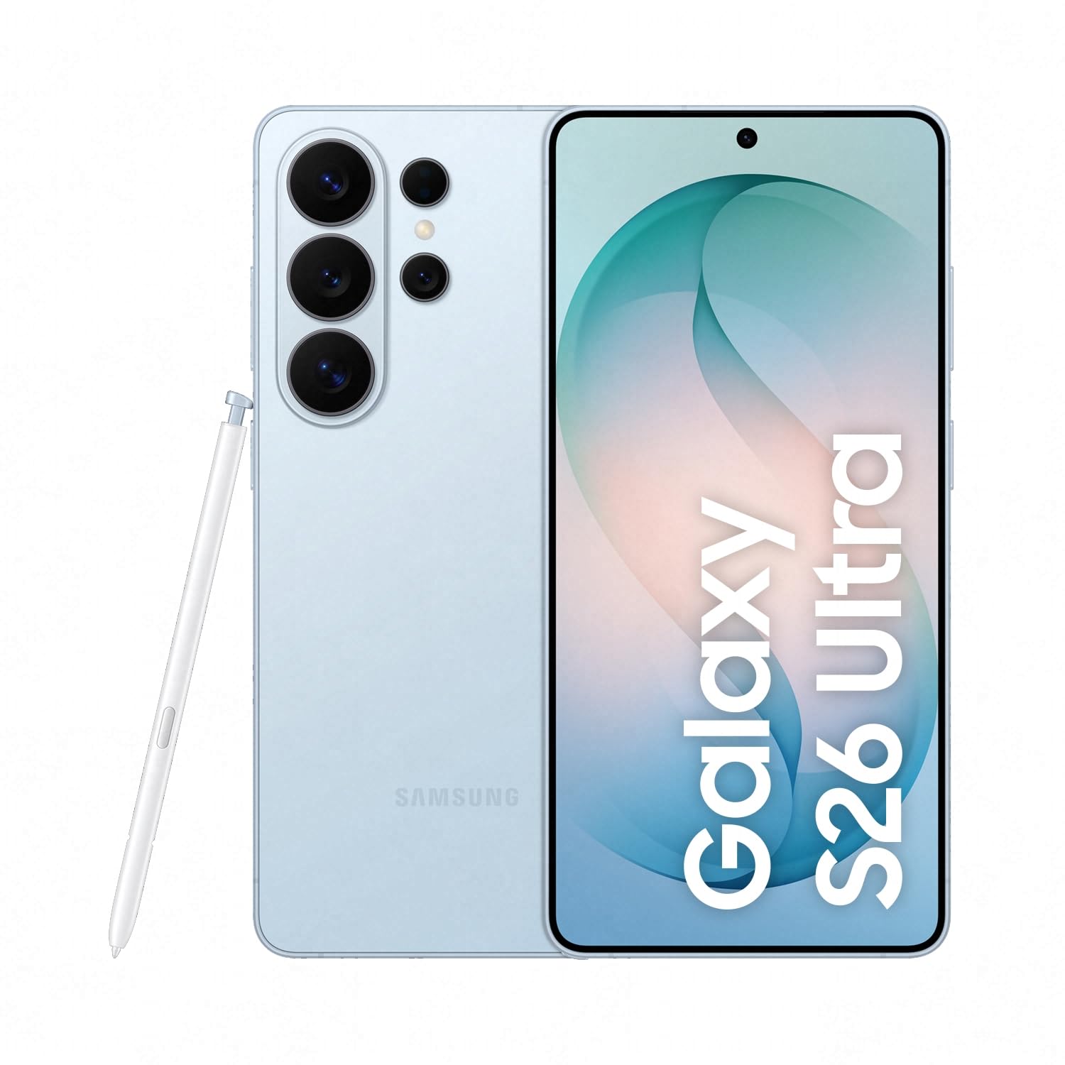 Smartphone Samsung Galaxy S26 Ultra AI cu Galaxy AI, telefon mobil fără contract, Android, ecran cu protecție pentru confidențialitate, 12 GB RAM, 256 GB stocare, 200 MP, Sky Blue