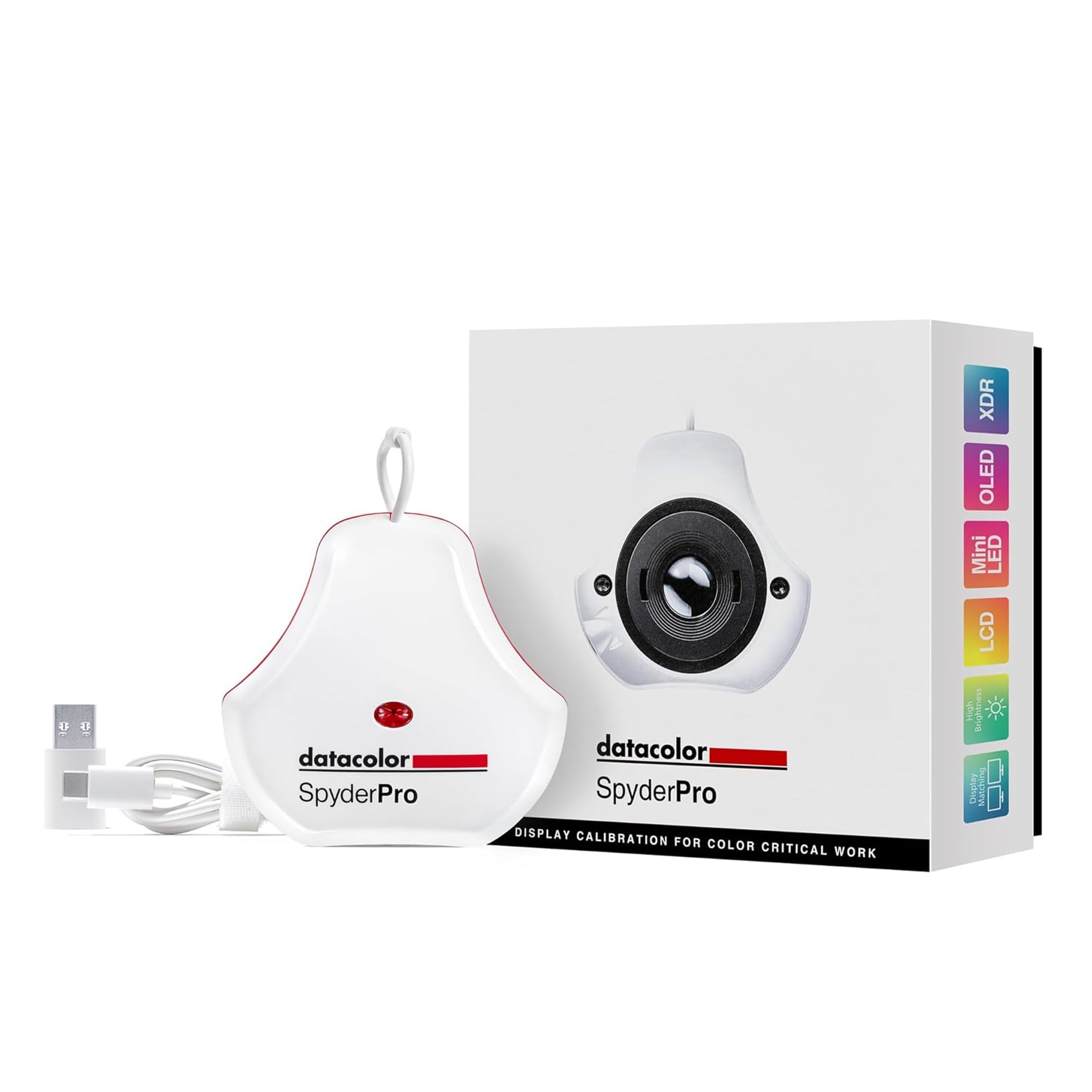 Datacolor SpyderPro – monitor calibration up to 12,000 nits, 3D LUT function, Device Preview Plus, Content Credentials (C2PA) and light meter integration - SP2024PRO