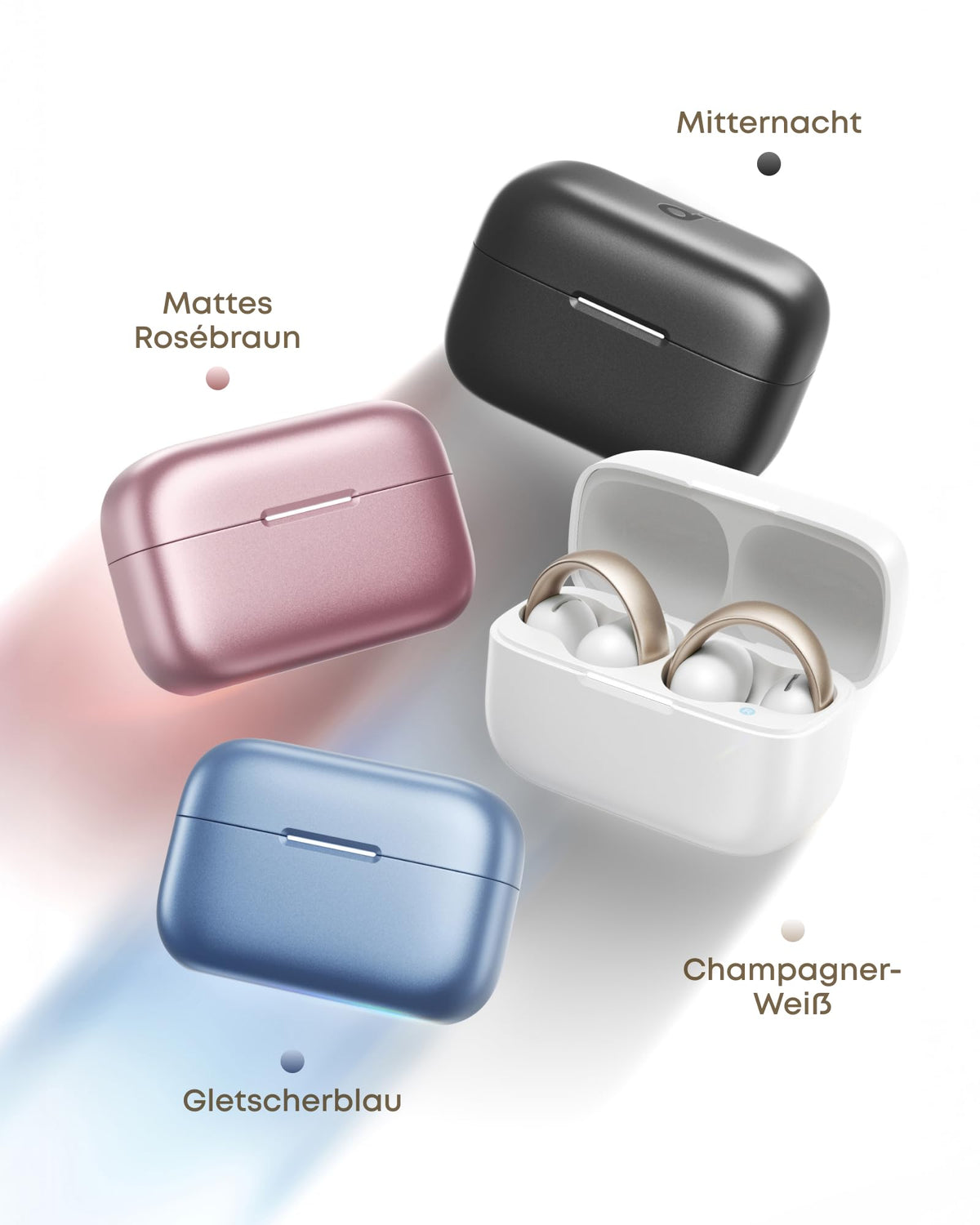 soundcore by Anker AeroClip, open-ear headphones, open-ring design, Hi-Res - A3388