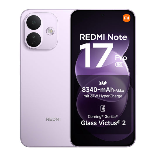 Xiaomi REDMI Note 17 Pro 5G, Smartphone 8+512 GB, Purple, 8340 mAh Battery
