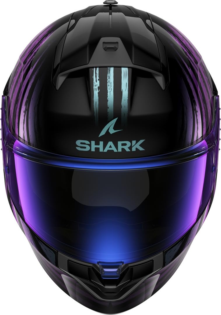 SHARK, Integral Motorcycle Helmet RIDILL 2 ASSYA Black/Blue/Purple KXK, XL - HE1120EKXK