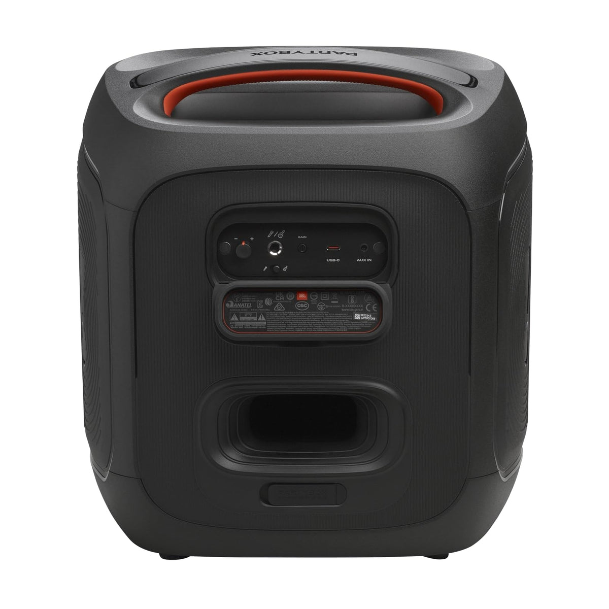 JBL PartyBox Encore Essential 2, difuzor de petrecere Bluetooth fără fir, cu microfon, 15 ore de redare, protecție împotriva stropirii IPX4, sunet JBL Pro, AI Sound Boost și Auracast Multi-Speaker. - JBLPBENCOREESS2EP