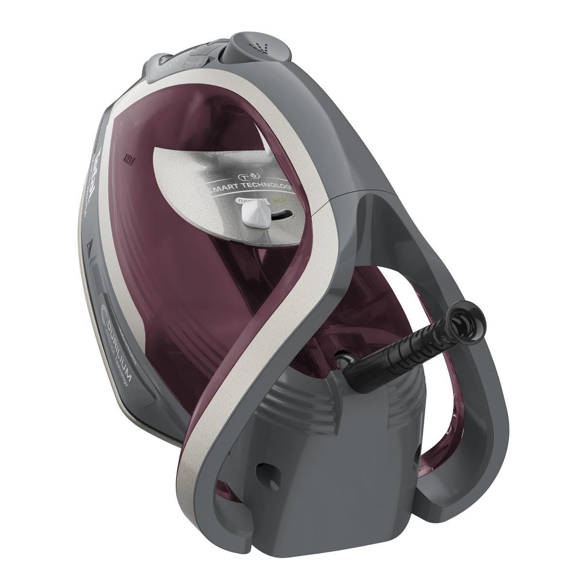 Tefal Fier de călcat cu abur Smart Protect Plus, 2800W, eliberare continuă de abur de până la 40 g/min., oprire automată, abur vertical, talpă de călcat Durilium Airglide, vin roșu/gri, FV6870