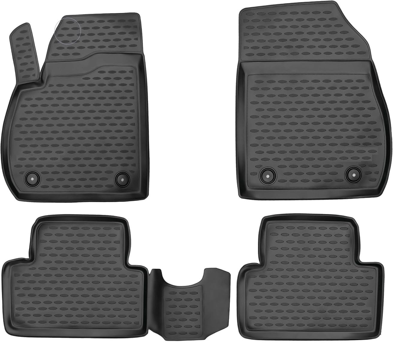 Element precisely fitting premium anti-slip boot mat suitable for VW Caddy III from 2004-2015 100% tailor-made car floor mats, robust universal car floor mat, rubber car mats - EXP.NLC.51.18.210k
