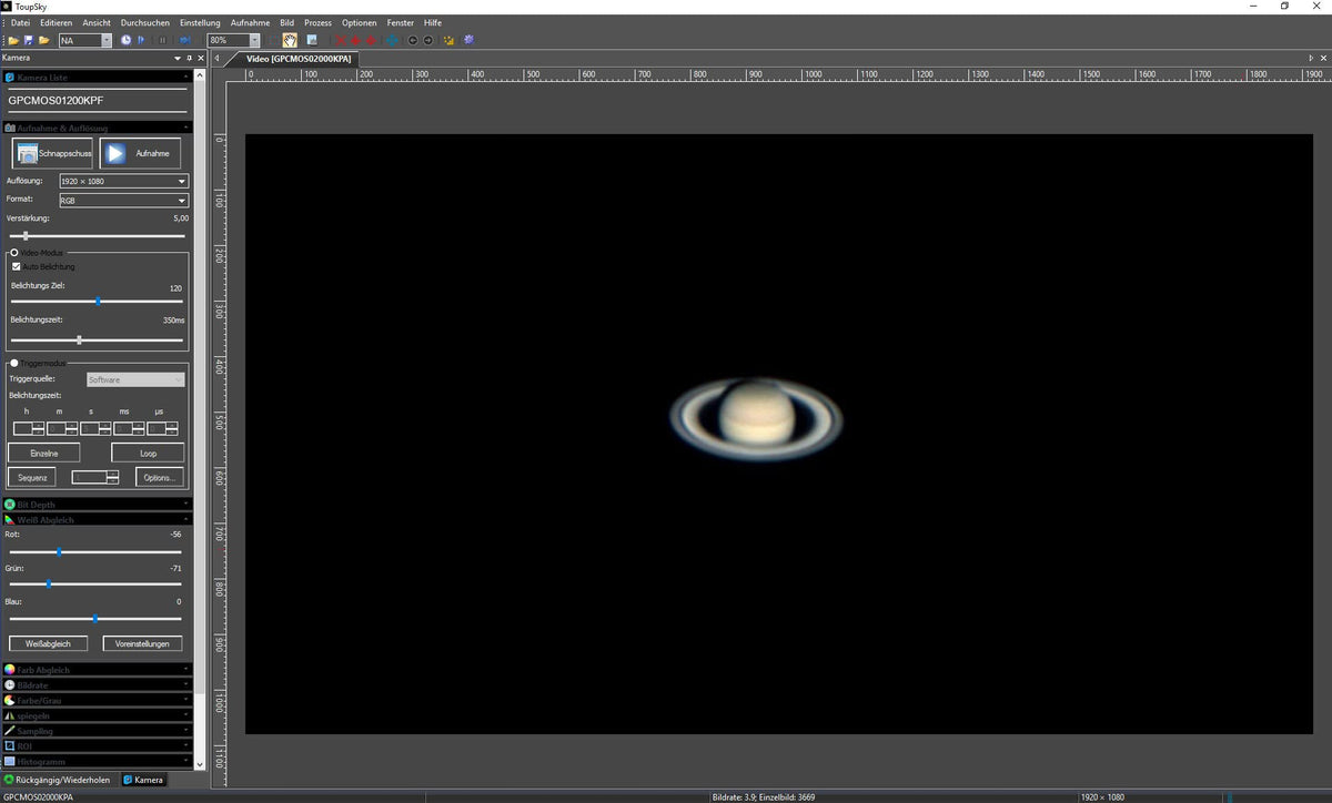 Bresser HD Moon & Planet Camera & Guider 1.25" - Cameră color astrofoto și ghidare automată pentru urmărirea telescopului, senzor Sony IMX225 - 4959040